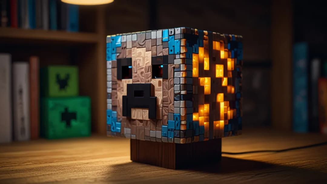 Jak stworzyć lampę w stylu Minecrafta krok po kroku
