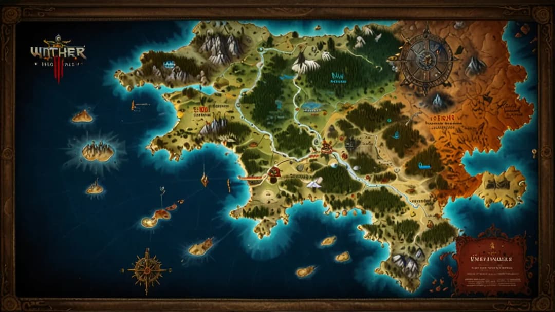 Kompletny przewodnik po mapie świata Wiedźmina 3 i regionach gry